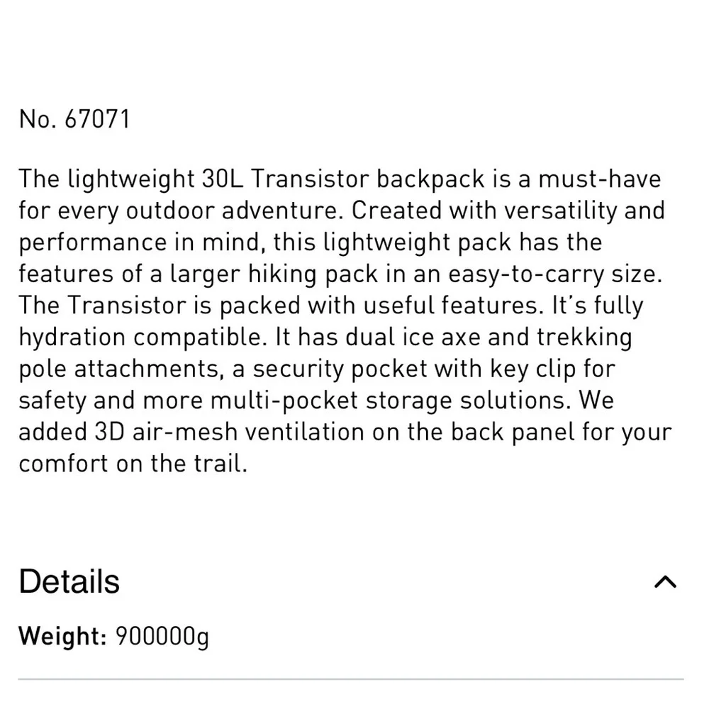 Helly Hansen Transistor Backpack red nwot